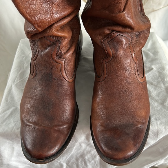 Western boot, for ladies, made in Bolivia. Brown leather size 9. - Picture 8 of 8